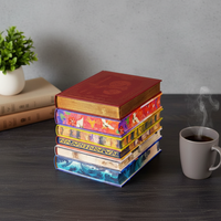 Impresión de Libros de Novela de Lujo con Encuadernación de Alambre y Bordes Pintados, Edición Especial, Encuadernación de Tapa Dura Personalizada de Alta Calidad