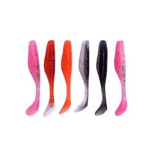 Lushazer Silicone Headless T-Tail Topwater Leurres pour Marlin Pike & <span class=keywords><strong>Cod</strong></span>-Pêche sur glace 9cm/5.5g 2 couleurs Soft Bait Hookless - Product Image 1