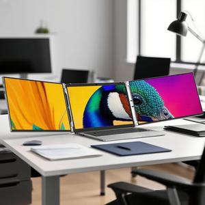 Wholesale <strong>Dual</strong> Monitor OEM Aluminum 16inch <strong>Dual</strong> Laptop Screen Extender with Stand Bulk Discount for Reseller/Dropshipping - Product Image 4