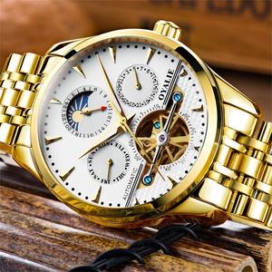 Reloj Mecánico Automático de Lujo para Hombre con Fase Lunar Luminosa y Tourbillon Multirrotatorio, Colección Carnival - Product Image 3