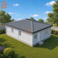 Nuova Casa Container Monopiano Grigio Chiaro 2026 con Tetto in Metallo a Falda, Casa Modulare Prefabbricata