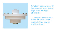 Generador de viento vertical de levitación magnética de baja velocidad de 100W