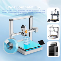 Filamen Transparan BIQU PLA 1.75mm Semi Transparan Bahan Printer 3D 1kg 5/10kg Transmisi Cahaya Dapat Disesuaikan untuk Bambu Lab