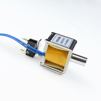 Micro solénoïde de verrouillage, micro solénoïde magnétique push Mini DC 6V/12V solénoïde électrique verrouillage électromagnétique pour armoire 12KV