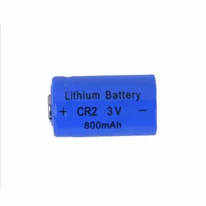 CR2 800mAh 3V लिथियम प्राथमिक बटन शीर्ष बैटरी LiMNO2