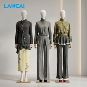 ชุดเซ็ตสองชิ้นสไตล์จีนใหม่สำหรับผู้หญิง LANCAI ดีไซน์หรูหรา  ประกอบด้วยเสื้อเบลเซอร์แบบ Deconstructed ลายดอกไม้ พร้อมบริการ OEM - Product Image 1