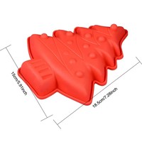 Moules en silicone résistants à la chaleur pour bougies en forme de sapin de Noël, fabrication de chocolat, pâtisserie, gâteaux, ustensiles de cuisson pour la pâtisserie et l'artisanat