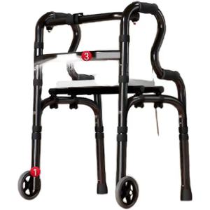 อุปกรณ์กายภาพบำบัดสำหรับดูแลที่บ้านคุณภาพสูง แข็งแรง ทนทาน สำหรับผู้ใหญ่ แบบพับได้ พร้อมที่วางไม้เท้า - Product Image 4