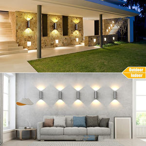 Lámpara de Pared LED Impermeable para Exteriores, Estilo Simple, Apliques de Pared de Doble Cabezal, para Hogar, Patio, Terraza, Balcón, Jardín, Porche - Product Image 5