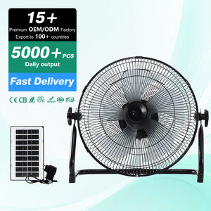 ソーラーパネル付きDc充電CE認定屋外キャンプソーラークールエアタワーソーラーフロアスタンディングファン - Product Image 2