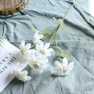 6 Cabezas <span class=keywords><strong>de</strong></span> Dalias Artificiales para Boda, Centro <span class=keywords><strong>de</strong></span> Mesa, Decoraciones <span class=keywords><strong>de</strong></span> Mesa, Mezcla Otoñal, Dalia Roja - Product Image 5