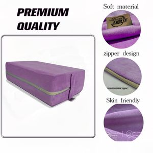 Coussin de yoga rectangulaire violet en EVA pour le yoga, la remise en forme et le remodelage corporel - Product Image 3