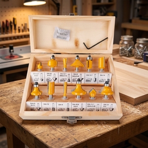 12Pcs <b>Router</b> Bits Set CNC Milling Cutter Tools with Carrying for Wood <b>Router</b> Bits OEM - Product Image 4