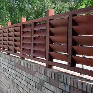 Pannello di Recinzione a Listelli Orizzontali in Alluminio da Fabbrica Professionale per Giardino e Balcone Profilo Frangivista - Product Image 3