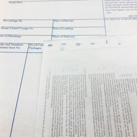 Toptan özel NCR karbonsuz kağıt konşimento ve kurye hava Waybills baskı