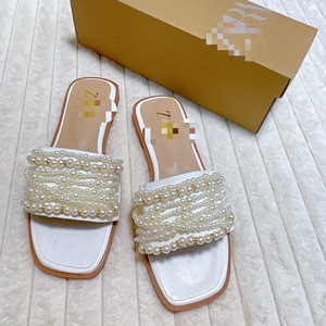 Zapatos Za para mujer, zapatos planos hechos en China con perlas, estilos africanos, zapatos de talla grande 2024 - Product Image 3