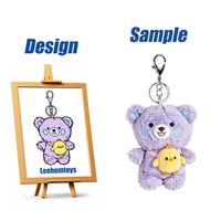 Leehom Peluche Lapin Fantaisie Super Douce Personnalisable, Jouet Apaisant, Porte-clés, Détail Brodé, Article de Collection pour Jeunes