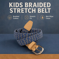 Ceinture de golf classique tressée extensible, style décontracté