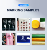 Machine de marquage laser UV 3W 5W 10W avec prise en charge des formats DXF PLT BMP AI DST pour l'impression plastique de graveur de bouteilles en verre et de métaux