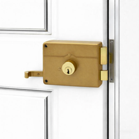 Serrure de porte robuste de 120 mm et 140 mm à prix d'usine leader du secteur avec cylindre de sécurité à verrouillage indépendant pour la confidentialité