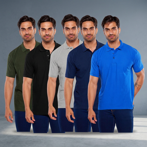 Camisa de Golf de Verano para Hombre, Cuello Solapa, Manga Corta, Algodón, Corte Ajustado, Transpirable, Bordada, Suministro Directo de Fábrica de Guangzhou - Product Image 3