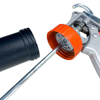 Pistolet à calfeutrer en aluminium manuel de qualité industrielle Tube en silicone pneumatique rechargeable Caractéristiques de la saucisse Mortier chauffé sans fil