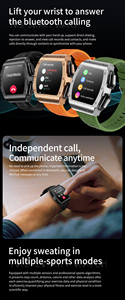 Reloj Inteligente Android JM09 2025 con Auriculares, Pantalla TFT de 1.91 Pulgadas, 2 en 1, Resistente al Agua IP67, Monitor de Actividad Física, Monitor de Sueño, Responde Llamadas - Product Image 5