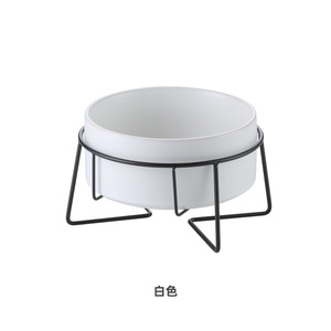 2020 yeni hayvan mama kabı sağlıklı servikal koruma seramik <span class=keywords><strong>pet</strong></span> su kase ile paslanmaz çelik tutucular - Product Image 3