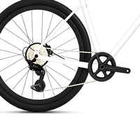 Gravel Bike G2max Aluminiumlegierung-Rahmen 12-Gang Carbonfaser-Gabel 700C Breitreifen Hydraulische Scheibenbremse Flachlenker Plattformpedale