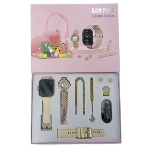 นาฬิกาอัจฉริยะ A59บวกสำหรับผู้หญิง2.02หน้าจอใหญ่สร้อยข้อมืออัจฉริยะ Quran มุสลิมสร้อยคอต่างหูแหวนกีฬานาฬิกาอัจฉริยะ - Product Image 2