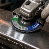 Disque à lamelles abrasif en oxyde d'aluminium zircone T27 pour l'acier inoxydable