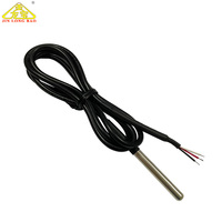 Harga pabrik Ds18b20 Sensor suhu tahan air Sensor suhu Ds18b20 baja tahan karat tahan air Sensor pengukur suhu Digital