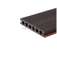 138x23mm WPC Holz-Verbundstoff-Terrassendielen Teak-Optik Rutschfeste Bodenplatten für Außenterrasse Garten Deck