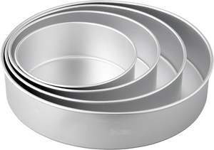 ถาดอบเค้กอลูมิเนียมแบบไม่ติดกระทะถาดอบชีสเค้กแบบกลมกันรั่วง่าย - Product Image 2