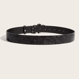 Cintura in PU nuovo stile retrò per uomo e <span class=keywords><strong>donna</strong></span> vite sempreverde con rullo cavo con fibbia in lega a cuore traforata <span class=keywords><strong>cinture</strong></span> di Design - Product Image 3