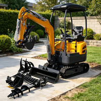 Fabricant d'excavatrices compactes OEM, excavatrice hydraulique à chenilles en caoutchouc, petite machine de construction, moteur Euro 5 pour les acheteurs mondiaux