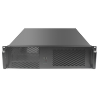 Boîtier de contrôle industriel 3U USB, profondeur 400 mm, châssis MicroATX pour montage en rack, multi-HDD, ventilateur horizontal, serveur en stock