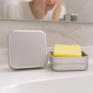 Boîte à <span class=keywords><strong>savon</strong></span> en aluminium écologique avec égouttoir, échantillon gratuit en gros, pour shampoing, après-shampoing et savons de rasage – Idéale pour les voyages - Product Image 5