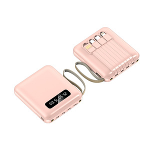 Mini Power Bank 20000Mah avec 4 câbles pour Apple Android Type C, batterie portable universelle pour la charge - Product Image 5