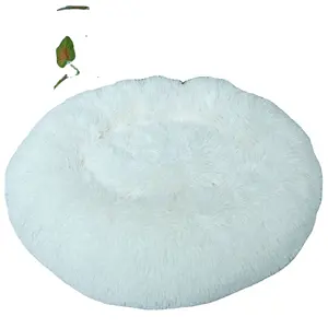 HRP PET Sleeping Cozy Kitty Teddy Kennel Cat Cushion Bed Pet Beds accessories Cozy Fur Donut Cuddler Dog Bed