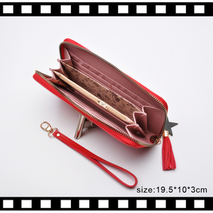 Promotional Cheap Wallet Lady <strong>Purse</strong> <strong>Zip</strong> Around Women Wallets <strong>With</strong> Tassels - Product Image 4