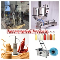 Machine de remplissage semi-automatique à chauffage et mélange pour pâtes, 20-500 ml, en SUS304, avec trémie de mélange de 30 L pour beurre de cacahuète
