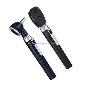 Ensemble d'instruments chirurgicaux pour examen diagnostique ORL, mini otoscope et ophtalmoscope à fibre optique noire, vente en gros, fabricant - Product Image 3