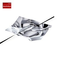 Noordse minimalistische luxe fruitschaal van 304 roestvrij staal met onregelmatige vorm, geschikt voor gedroogd fruit, perfect voor een housewarming.