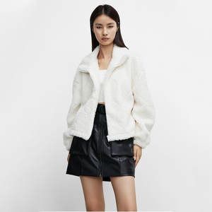 Noir pour agneau <span class=keywords><strong>Trench</strong></span> chaud <span class=keywords><strong>gris</strong></span> jaune blanc <span class=keywords><strong>court</strong></span> fourrure dames femmes hiver fausse fourrure manteaux - Product Image 5