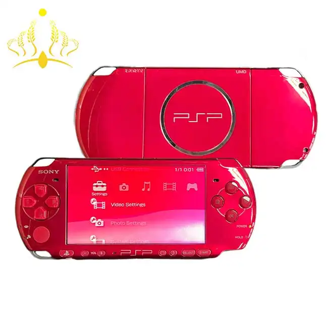 95% nueva consola de juegos retro PSP para Playstation Portable 3000 PSP3000 PSP Radiant Red