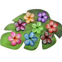 Fleurs Hawaïennes en Mousse EVA Imprimées Artistiquement Style Plage, 9cm, Marque RH, Offre Spéciale pour Danseuses, Fêtes, Mariages, Vacances d'Été