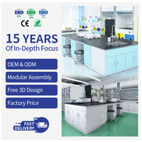 Table de laboratoire modulaire en acier résistant aux chocs pour équipement de recherche commercial, installation ODM, vente en gros en vrac
