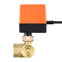 Válvula de Bola Eléctrica de 3 Vías, Impermeable IP54, de Latón, AC220V 110V, Motorizada con Actuador Desmontable, Certificación CE RoHS, OEM