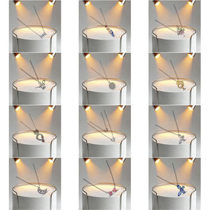 NUEVOS Aretes <span class=keywords><strong>de</strong></span> Plata <span class=keywords><strong>de</strong></span> Ley 925 con Corazón Dorado Brillante, Compatibles con Collares Originales, Joyería Fina para Mujer, Regalo DIY - Product Image 1